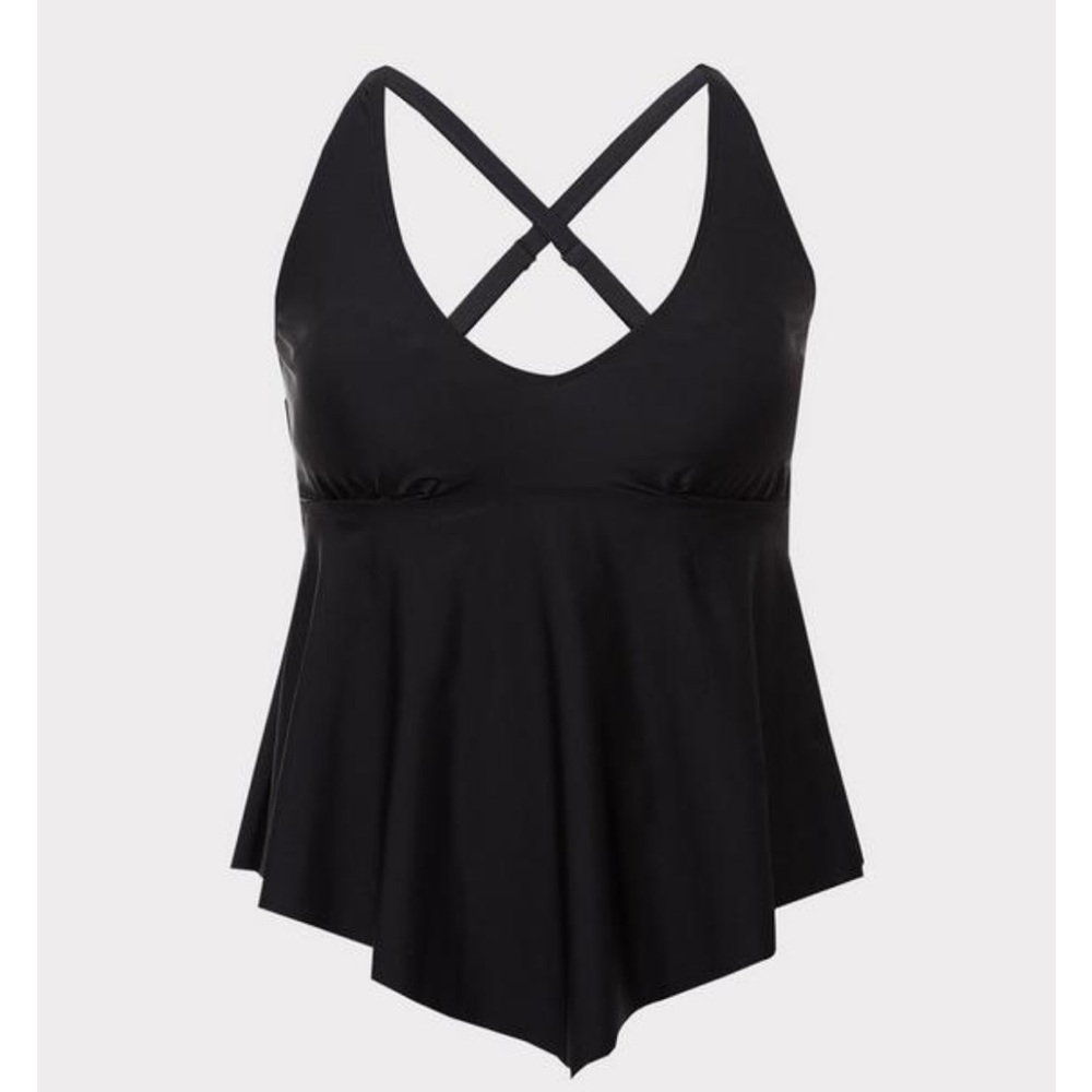 New! Torrid sz 5‎ WIRELESS V-NECK TANKINI Bathing Swim Suit Top 5X